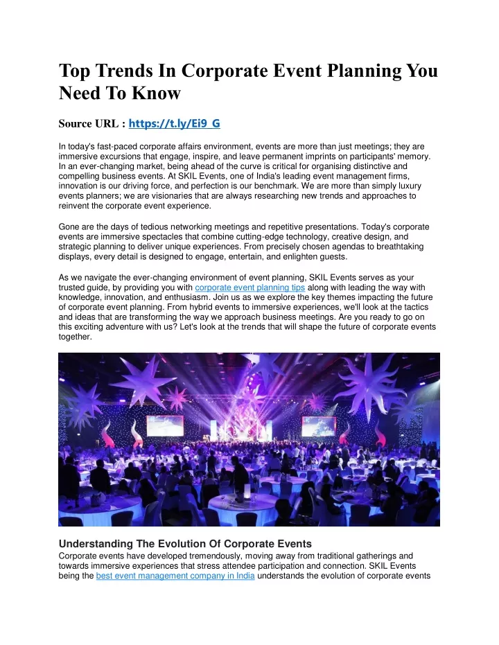 top trends in corporate event planning you need