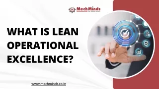 What is lean operational excellence? - Mech Minds