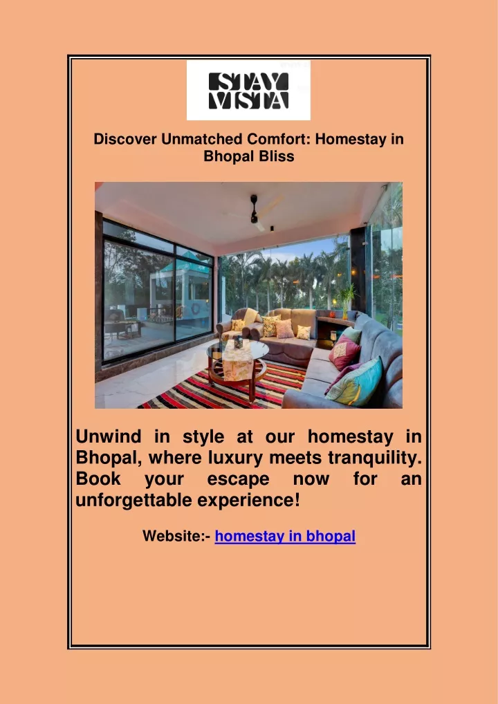 discover unmatched comfort homestay in bhopal