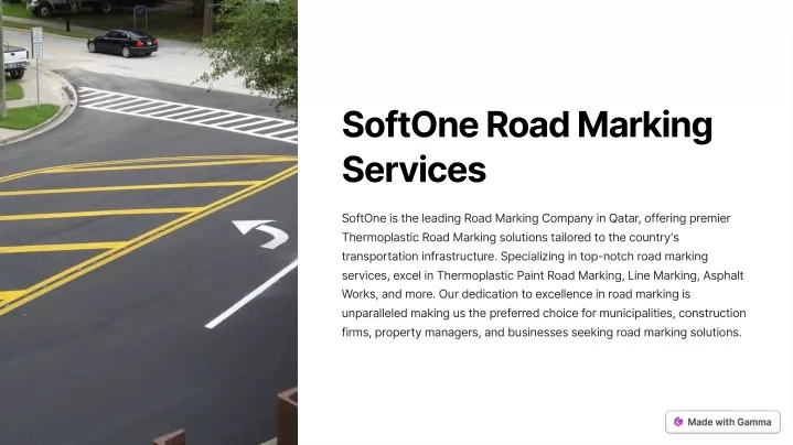softone road marking services