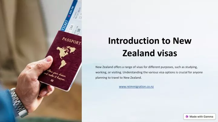 introduction to new zealand visas