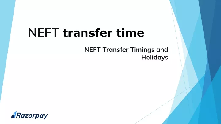 neft transfer time