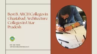 Best B. ARCH Colleges in Ghaziabad Architecture Colleges in Uttar Pradesh