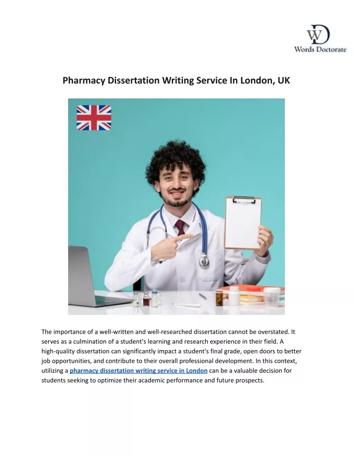 pharmacy dissertation writing service in london uk