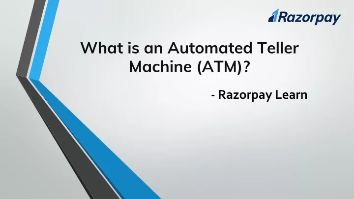 what is an automated teller machine atm