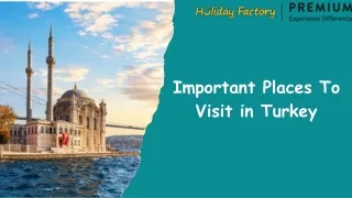 Important Places To Visit in Turkey