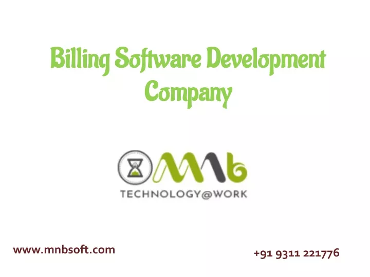 billing software development company