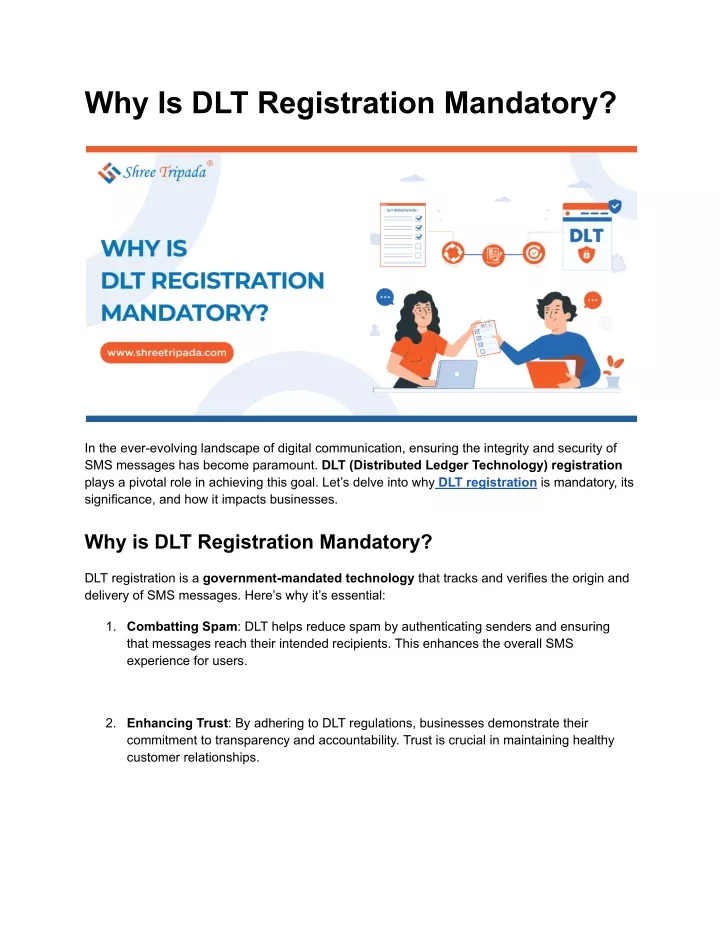 why is dlt registration mandatory
