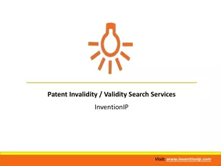 Patent Invalidity or Validity Search Services by InventionIP