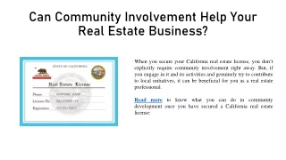 california real estate license