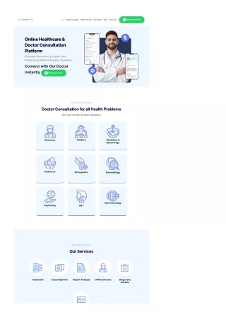 Online Healthcare & Doctor Consultation Platform