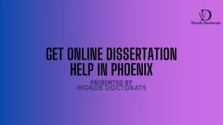 get online dissertation help in phoenix