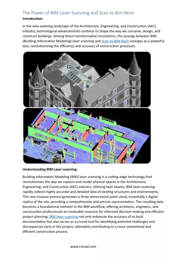 the power of bim laser scanning and scan