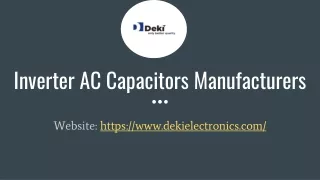 Inverter AC Capacitors Manufacturers