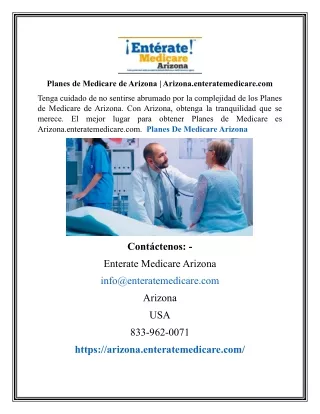 Planes de Medicare de Arizona | Arizona.enteratemedicare.com