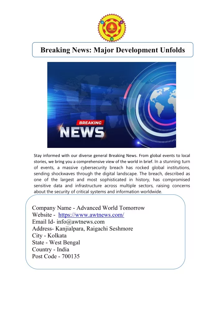 breaking news major development unfolds