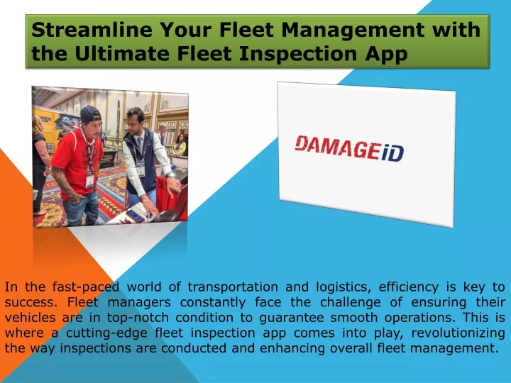 streamline your fleet management with