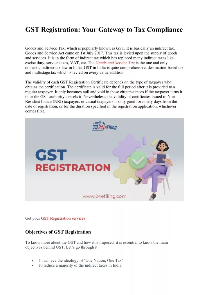 gst registration your gateway to tax compliance