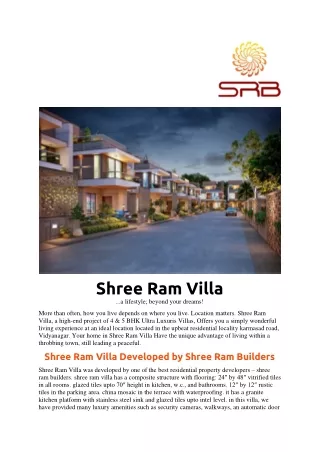 Shree Ram Villa