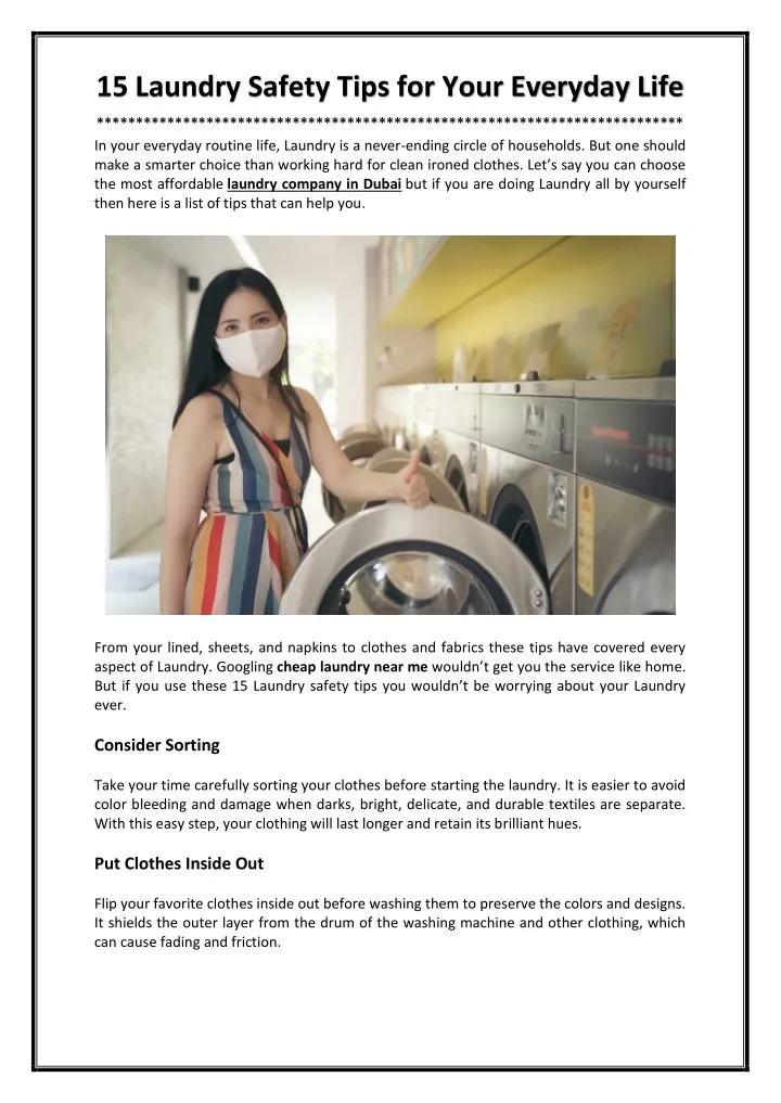 15 laundry safety tips for your everyday life