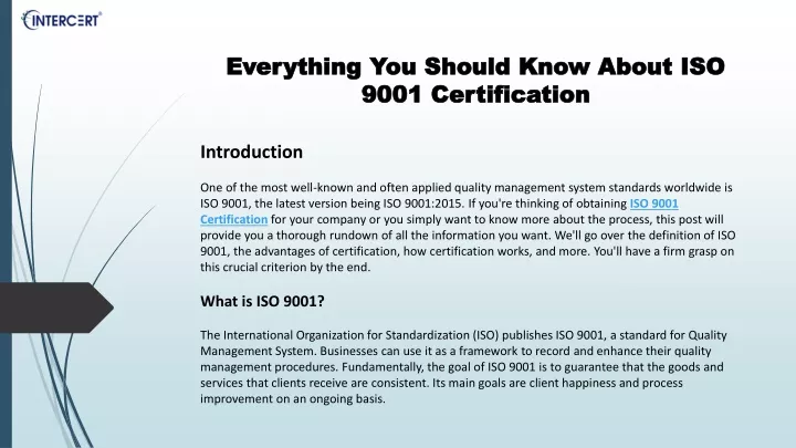 everything you should know about iso 9001