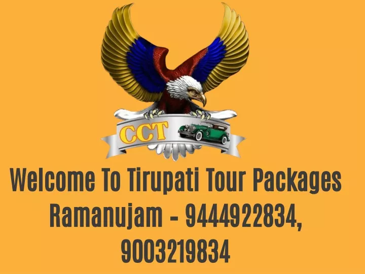 welcome to tirupati tour packages ramanujam