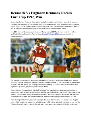 denmark vs england denmark recalls euro cup 1992