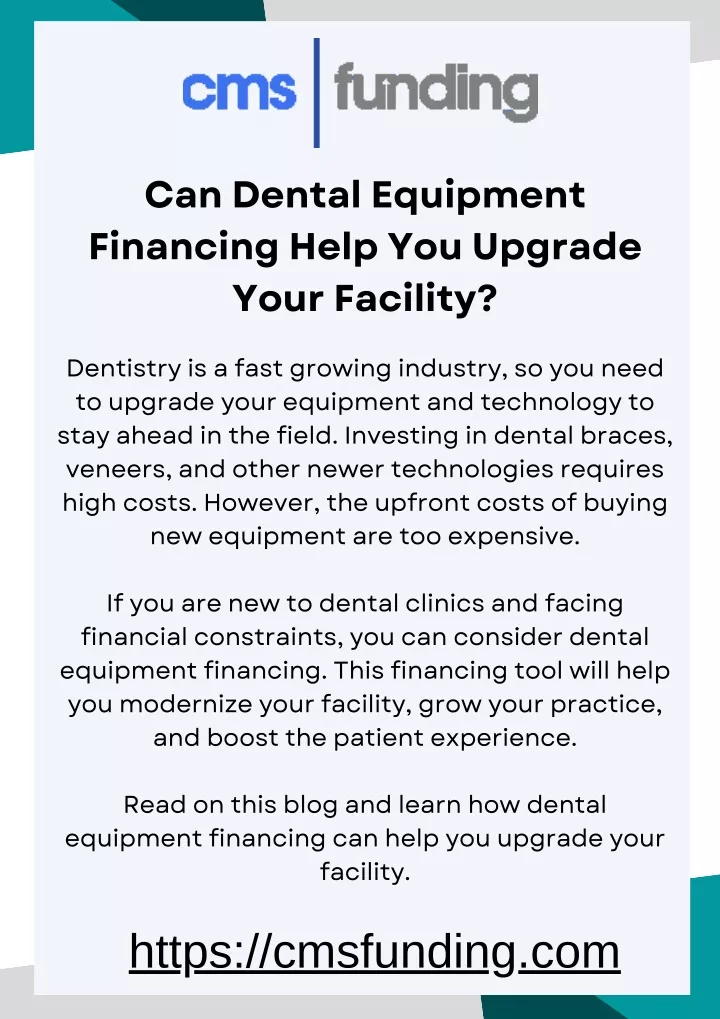 can dental equipment financing help you upgrade