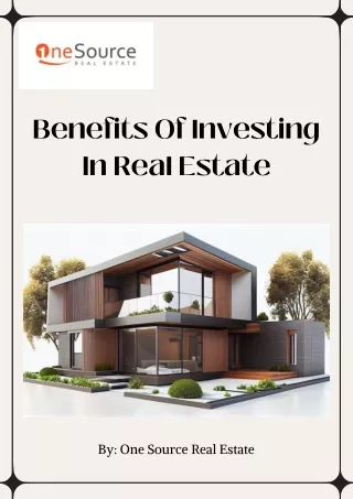 Benefits Of Investing In Real Estate