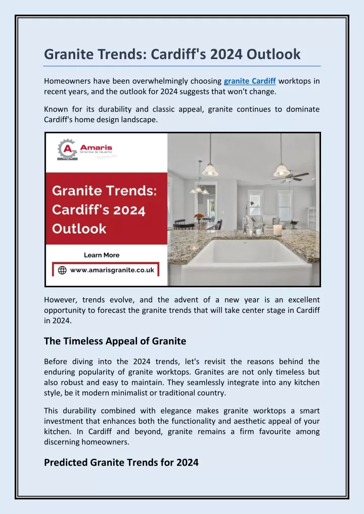 granite trends cardiff s 2024 outlook