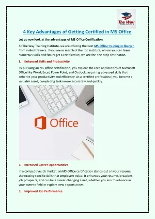 4 key advantages of getting certified in ms office