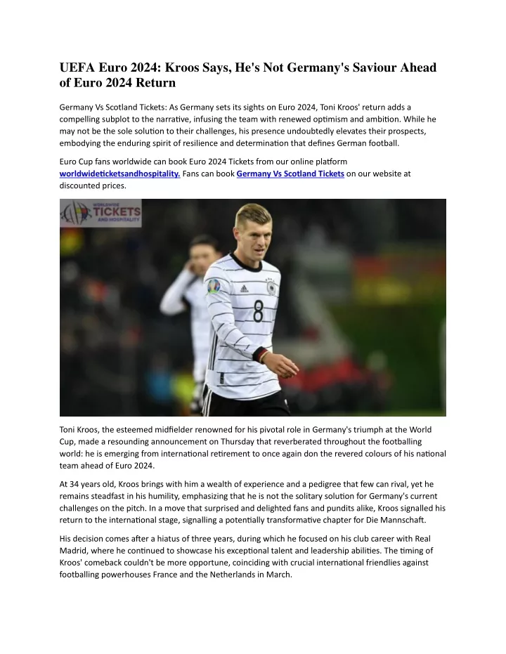 uefa euro 2024 kroos says he s not germany