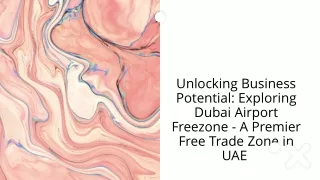 free trade zone Dubai