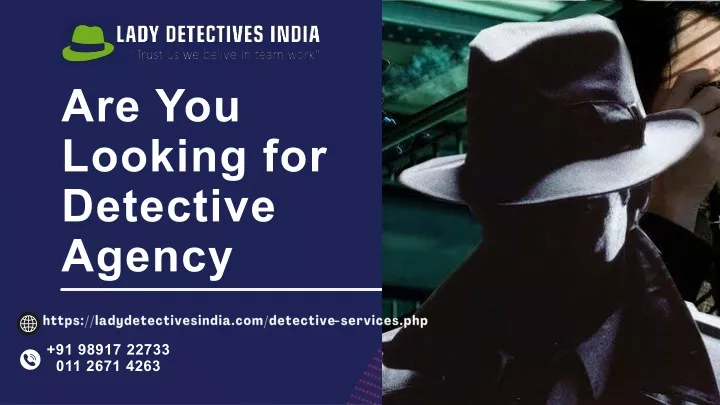 are you looking for detective agency