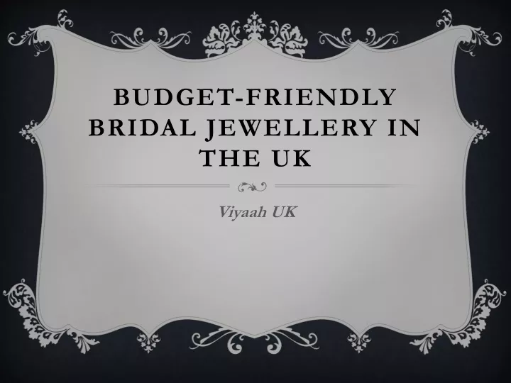 budget friendly bridal jewellery in the uk
