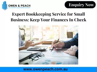 Expert Bookkeeping Service for Small Business Keep Your Finances In Check