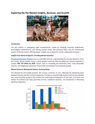 exploring the pet market insights revenue