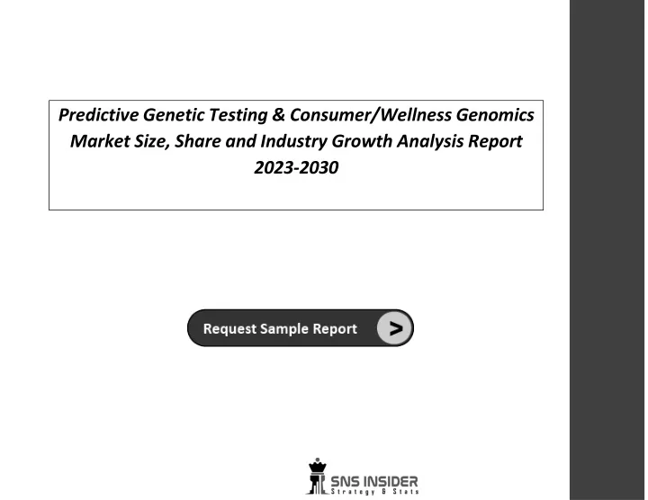 predictive genetic testing consumer wellness