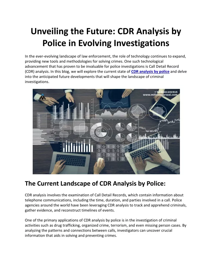 unveiling the future cdr analysis by police