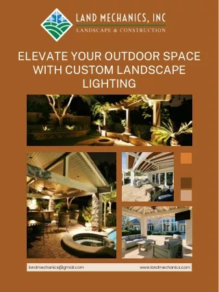 Elevate Your Outdoor Space with Custom Landscape Lighting Designs