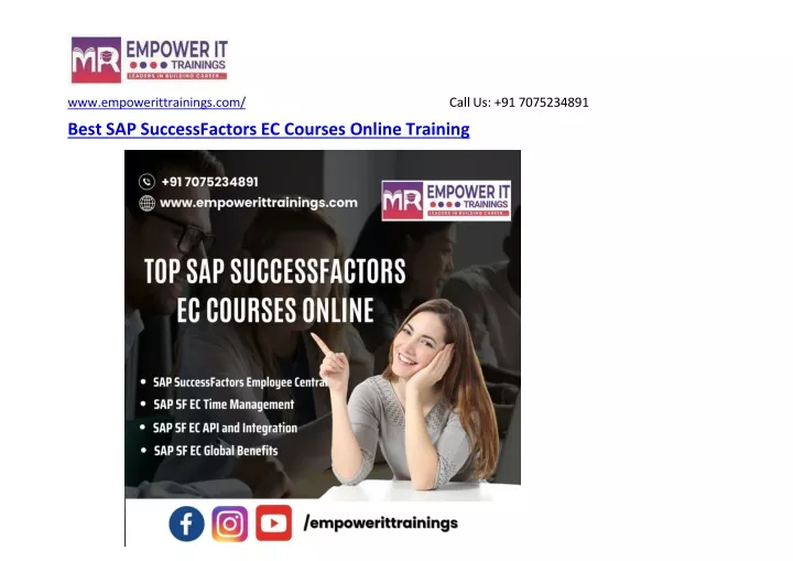 best sap successfactors ec courses online training