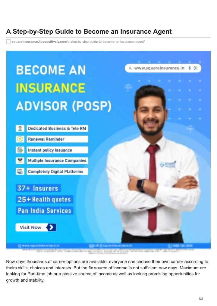 a step by step guide to become an insurance agent