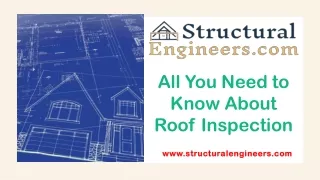 All You Need to Know About Roof Inspection