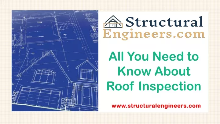 all you need to know about roof inspection