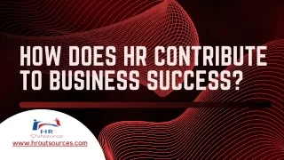 how does hr contribute to business success