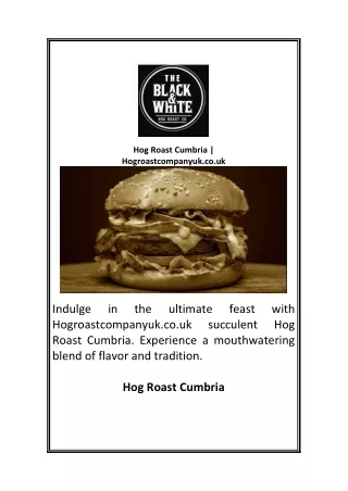 Hog Roast Cumbria Hogroastcompanyuk co uk