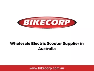 Wholesale Electric Scooter Supplier in Australia