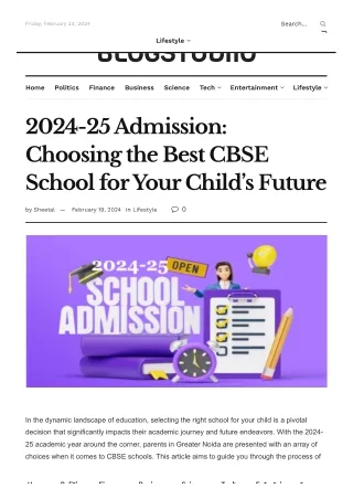 2024-25 Admission_ Best CBSE School for Your Child's Future