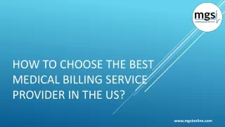 How to Choose the Best Medical Billing Service