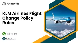 klm airlines flight change policy rules